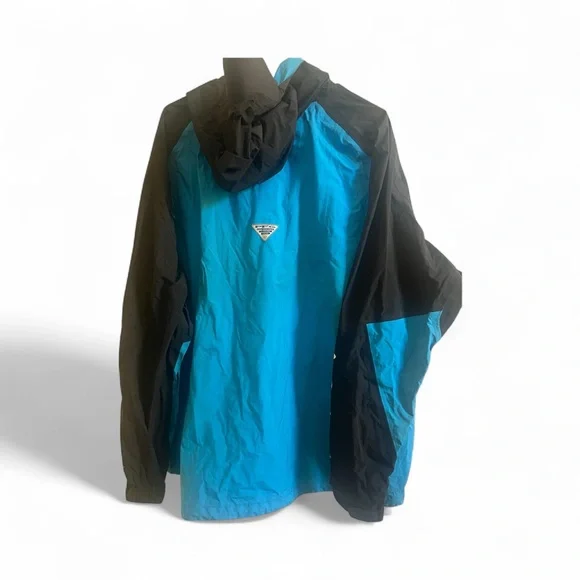 Columbia Men's Blue and Black Raincoat - Picture 2 of 4